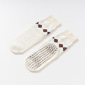 Yogcsde | Women's Autumn Fair Isle Yoga Socks, Non-Slip Colorful Floor Socks for Fitness