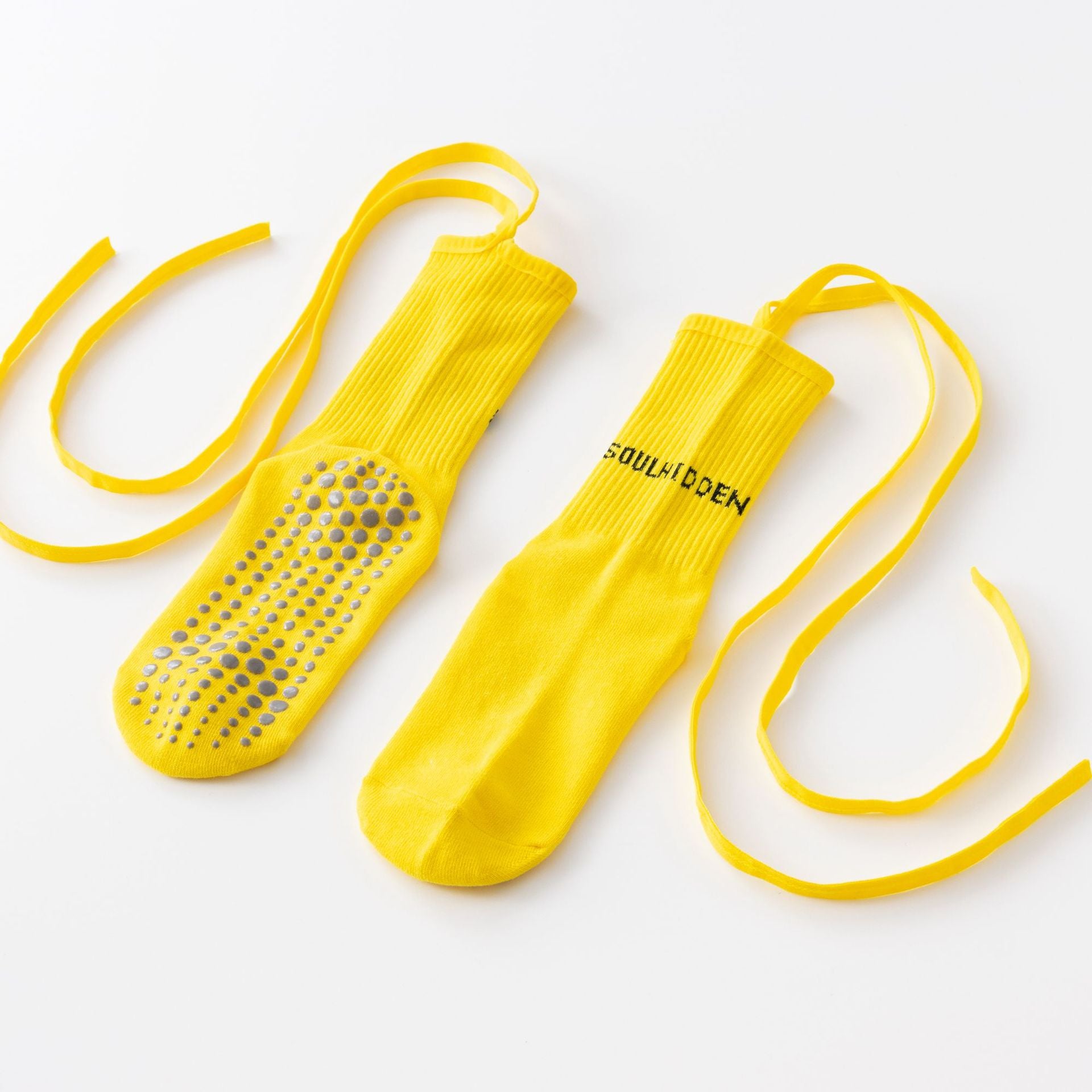 Yogcsde | Women's Strappy Yoga Socks, Slimming Non-Slip Pilates and Dance Socks for All Seasons