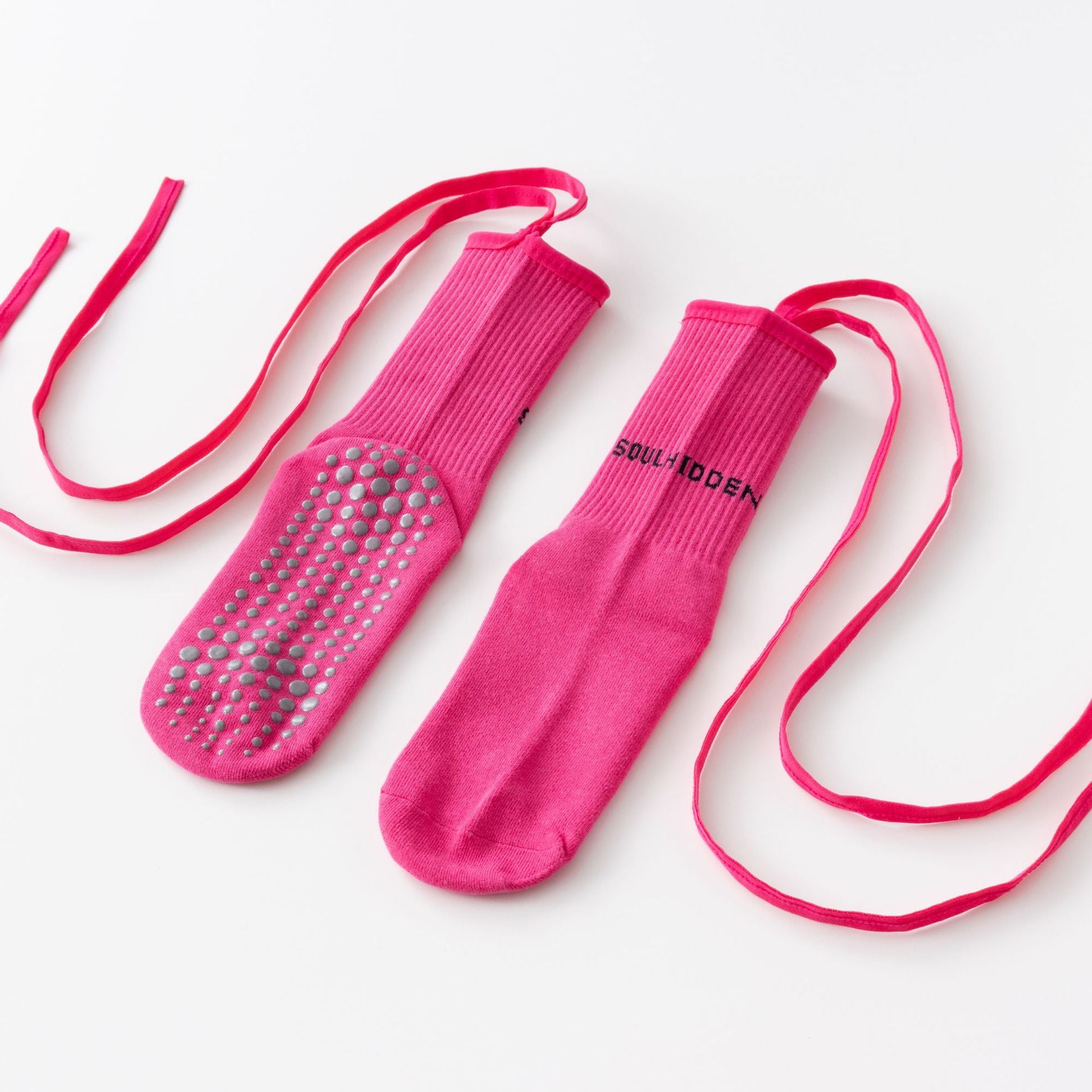 Yogcsde | Women's Strappy Yoga Socks, Slimming Non-Slip Pilates and Dance Socks for All Seasons