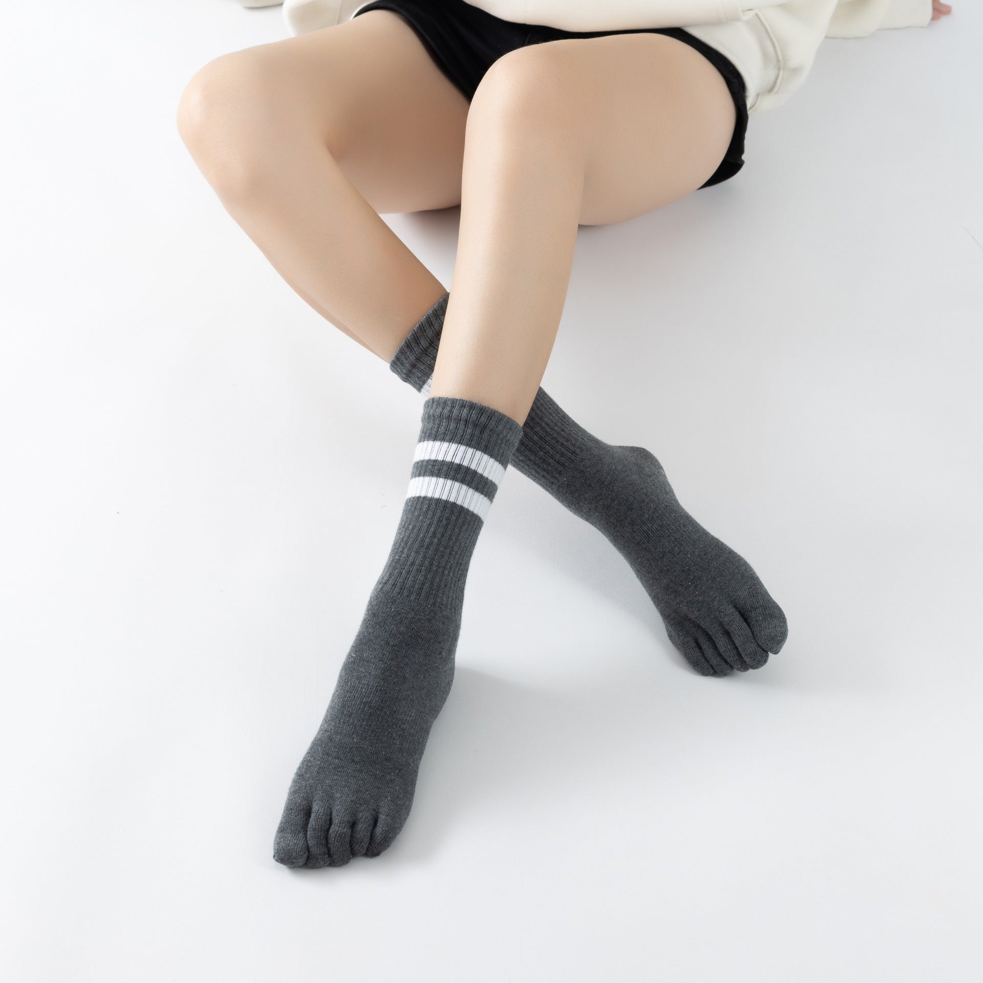 Yogcsde | Women’s Five-Toe Parallel-Bar Style Yoga Socks – Lightweight Autumn Pilates & Indoor Fitness Socks
