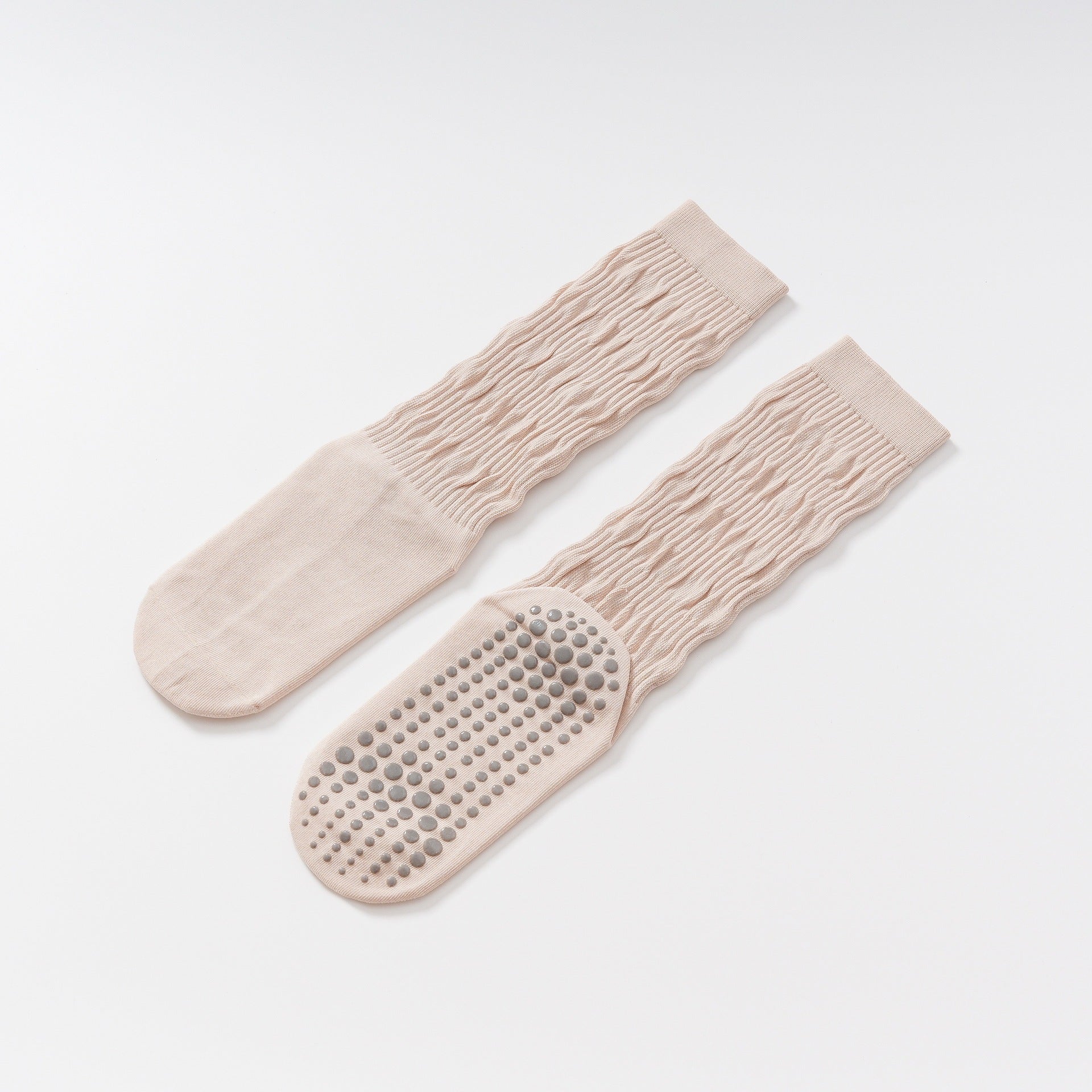 Yogcsde | Women's Autumn Maillard-Colored Yoga Socks, Non-Slip Fitness Socks for Indoor Workouts