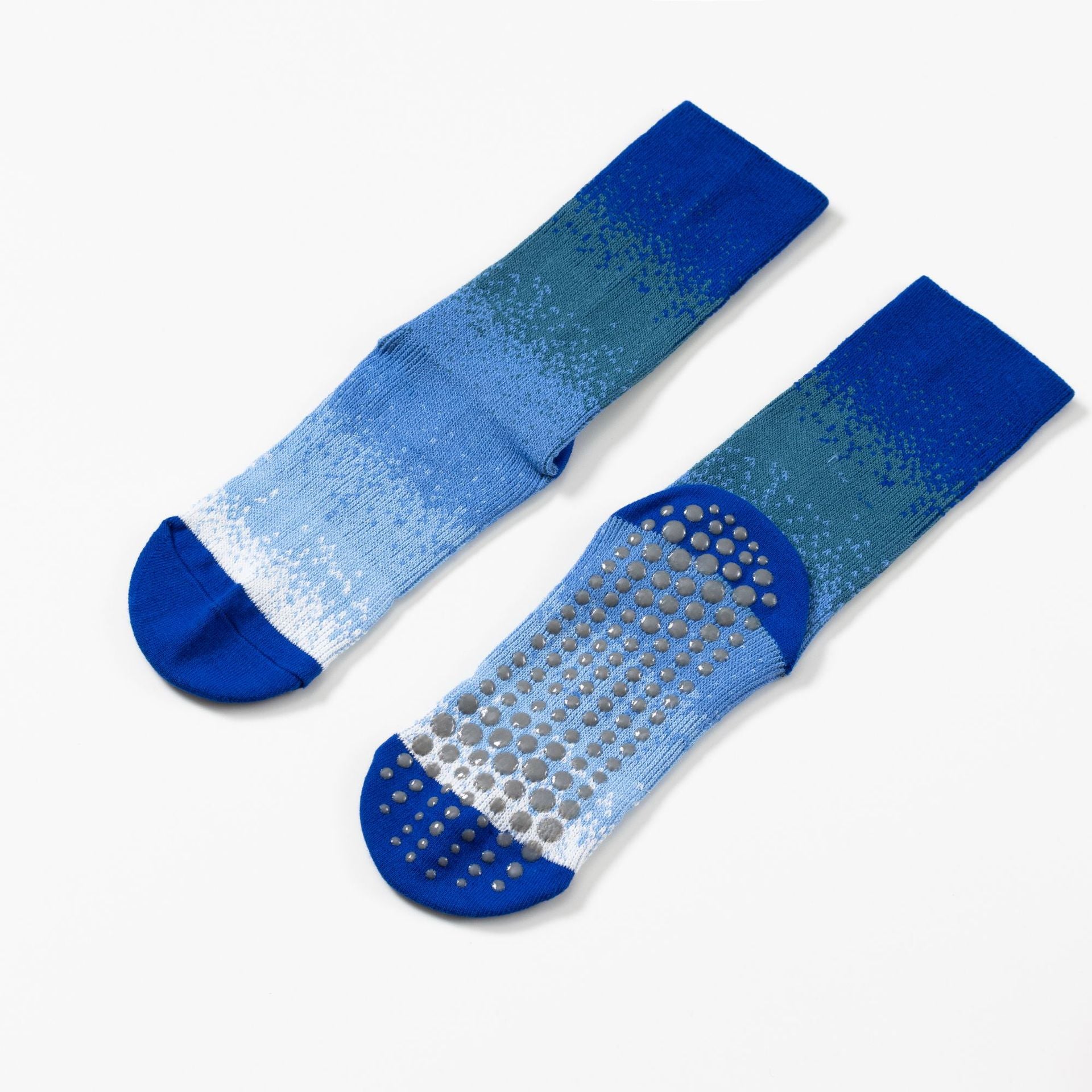 Yogcsde | Women's Trendy Color-Blocked Yoga Calf Socks, Double-Stitch Non-Slip Japanese-Style Fitness Socks