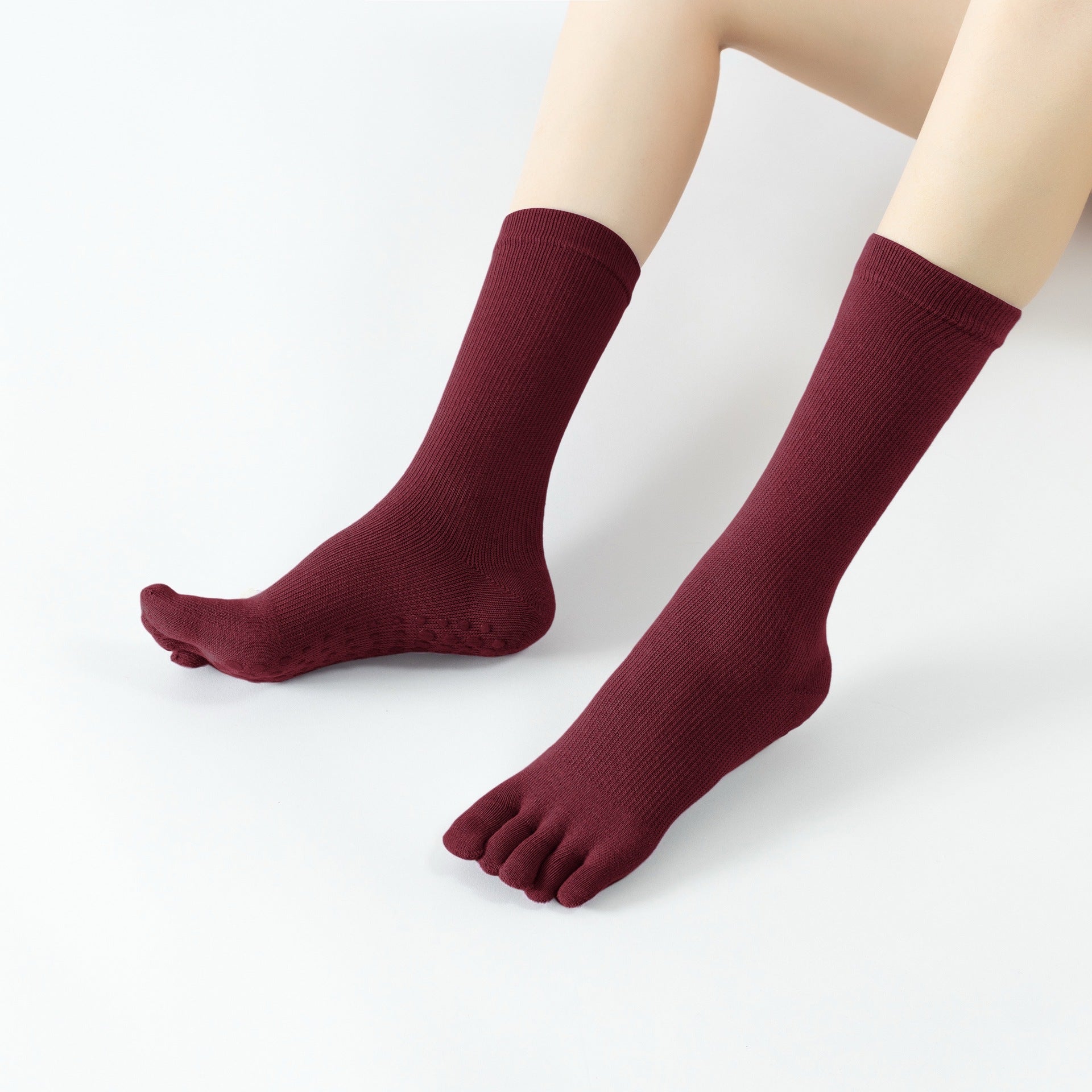 Yogcsde | Women's High-Compression Non-Slip Yoga Socks, All-Season Calf Support Socks for Fitness