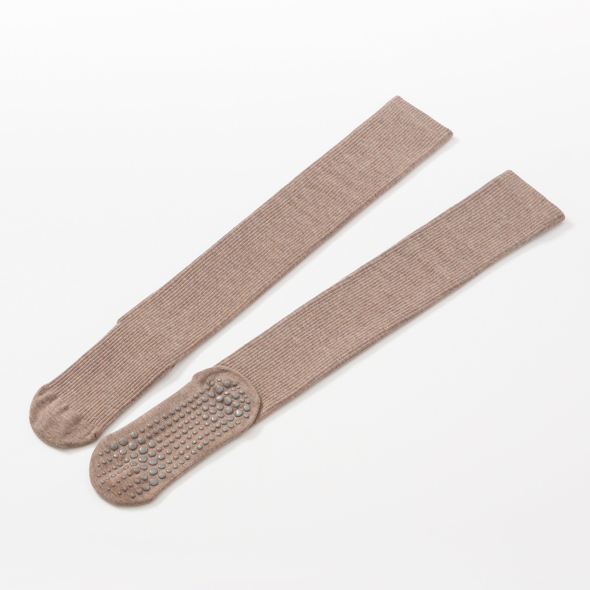 Yogcsde | Women's Autumn & Winter Maillard Over-The-Knee Compression Yoga Socks, Non-Slip Slimming Pilates Socks