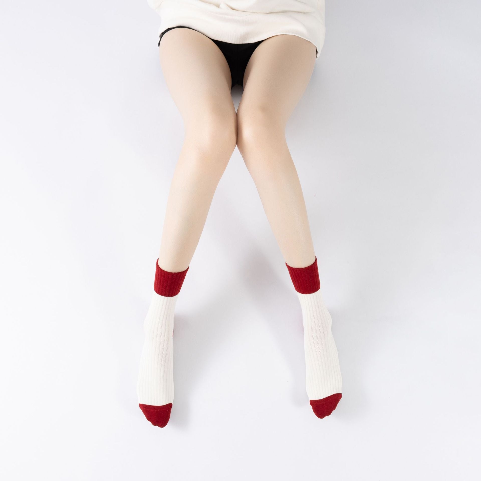 Yogcsde | Women's Zodiac Red Yoga Socks, Non-Slip Compression Pilates Socks for Good Luck