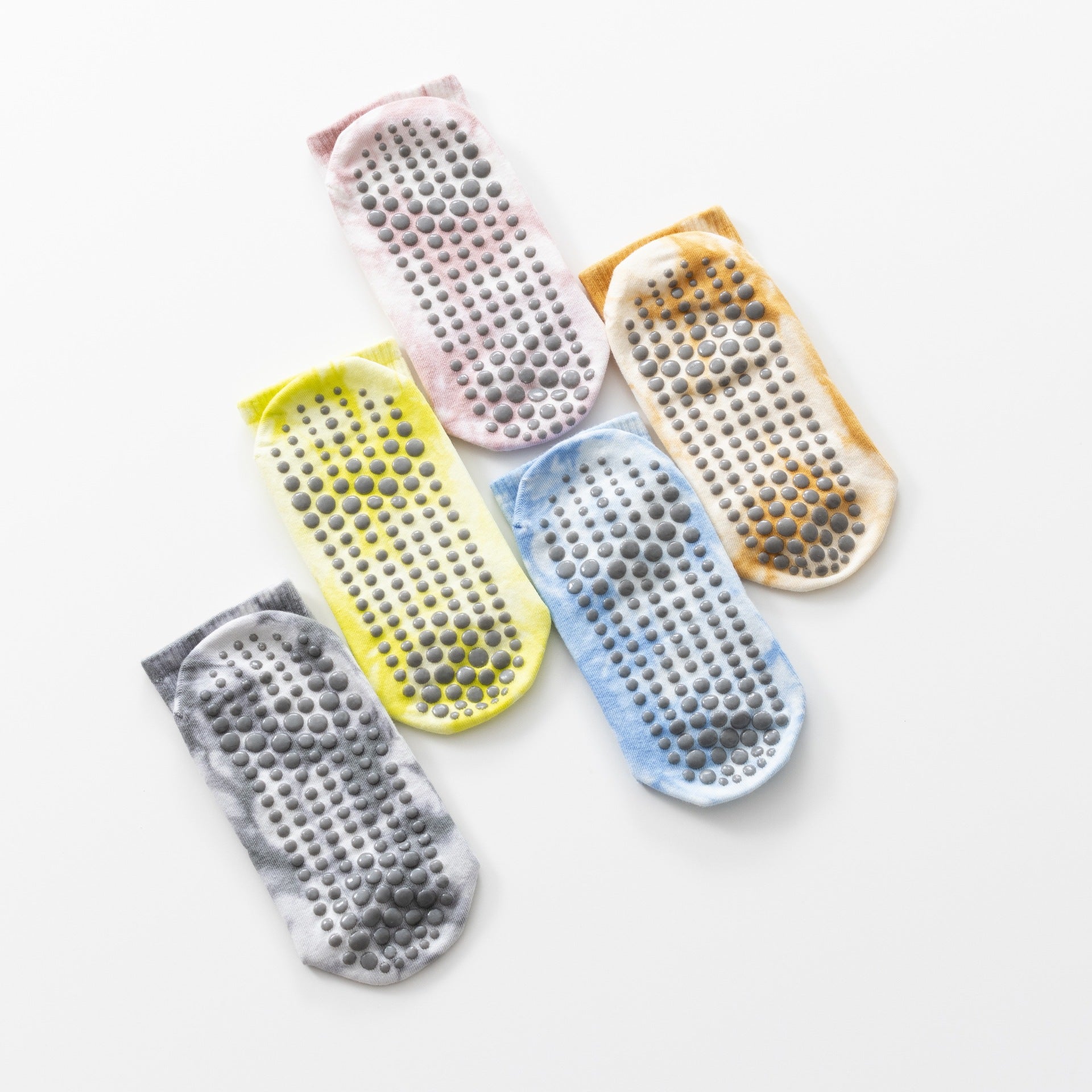 Yogcsde | Women's Spring & Summer Ink-Dyed Mid-Calf Yoga Socks, Non-Slip Fitness Floor Socks