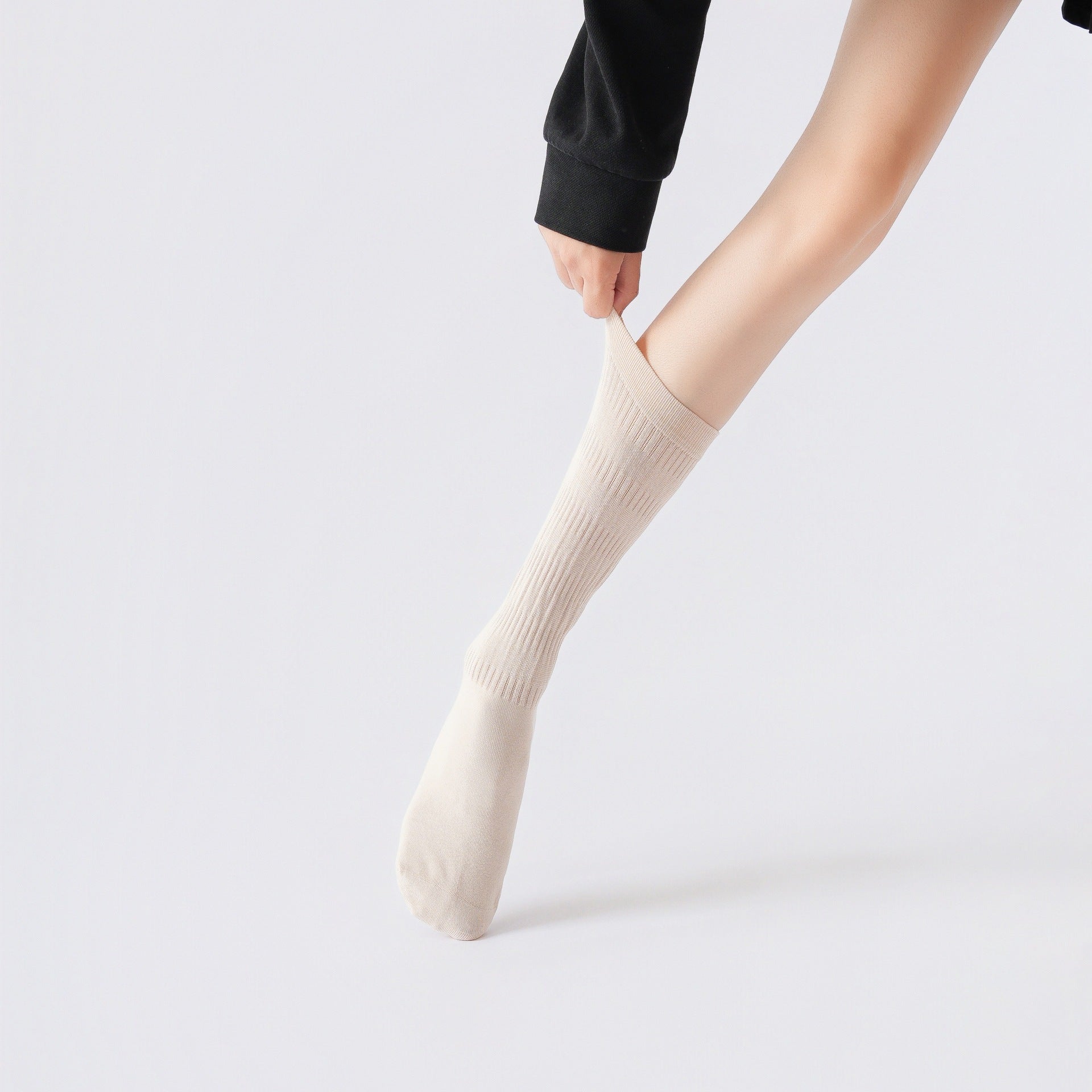 Yogcsde | Women's Autumn Maillard-Colored Yoga Socks, Non-Slip Fitness Socks for Indoor Workouts