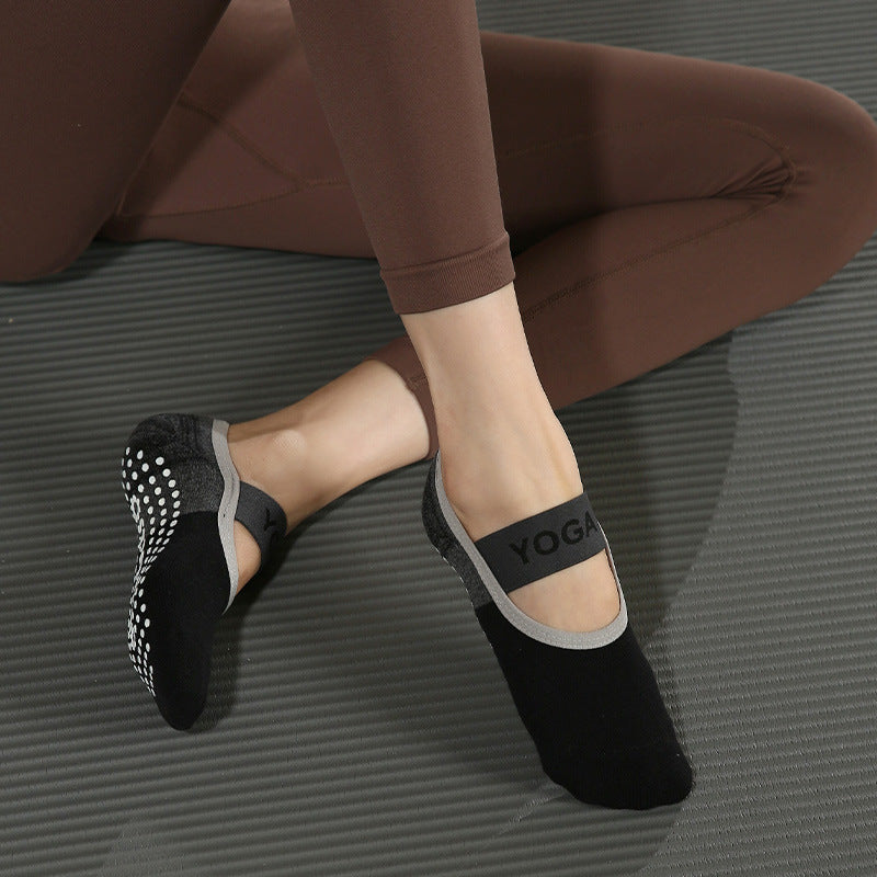 Yogcsde | Women’s Summer Pilates & Yoga Socks – Lightweight Strapped Design for Indoor Fitness