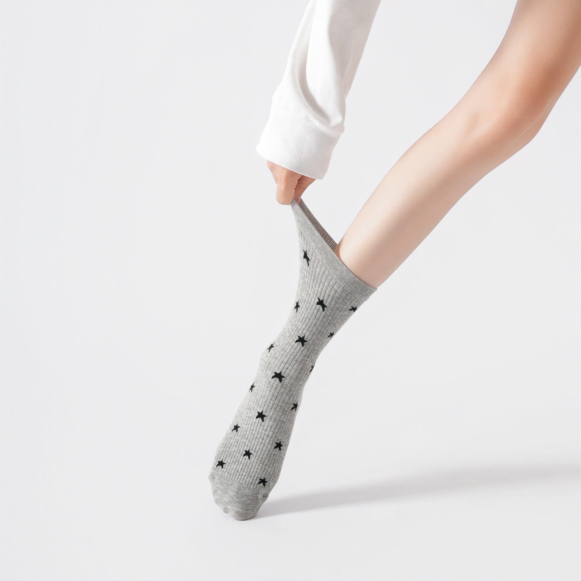 Yogcsde | Women's Non-Slip Compression Yoga Socks for Fitness and Home Workouts, Korean College Trend